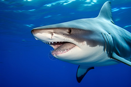 海洋中的大白鲨图片