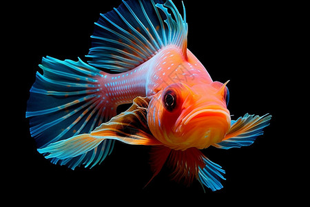 水下珍稀鱼类特写高清图片