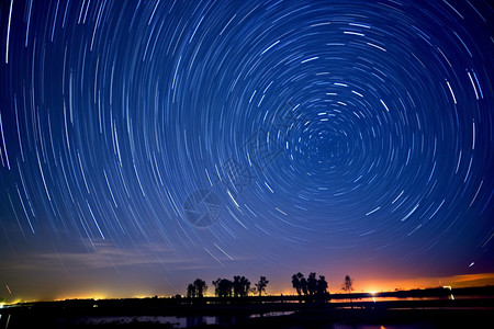 夜晚插画璀璨浩瀚的星空背景