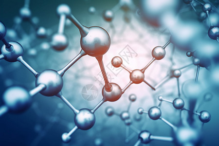 化学分子结构概念图背景图片