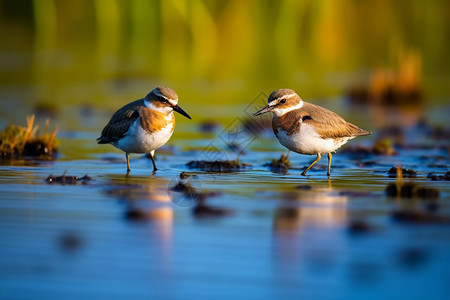 湿地上的鸟类图片