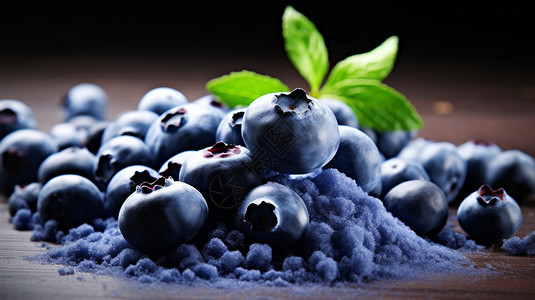 蓝莓和蓝莓粉图片