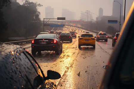 潮湿的道路图片