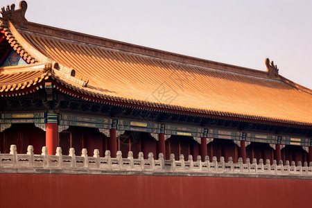历史古文化建筑屋檐背景图片