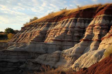 自然岩层荒山图片