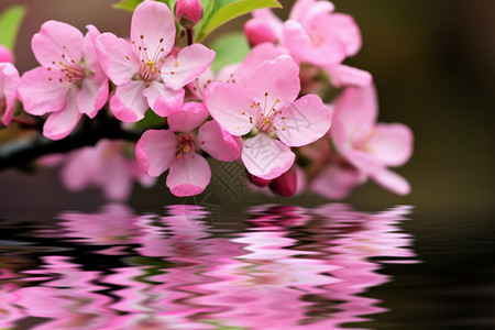盛开的粉红色花朵图片