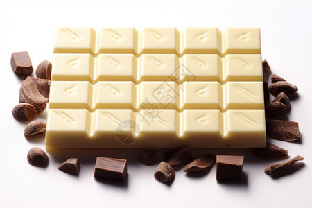 乳白色的牛奶巧克力背景图片