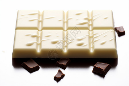 方形的白巧克力背景图片
