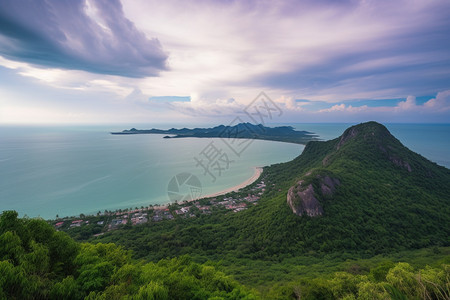 辽阔的岛屿海岸线图片