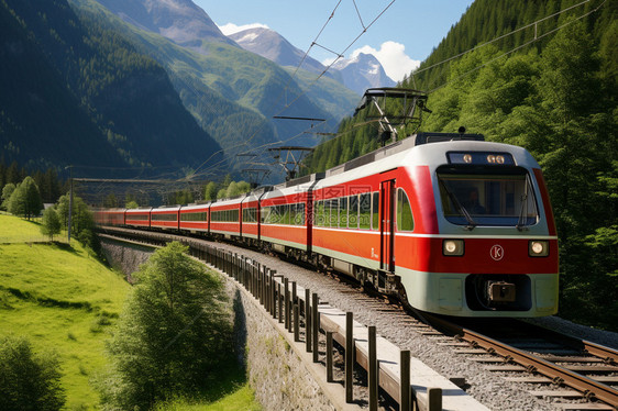 瑞士著名的旅游列车图片