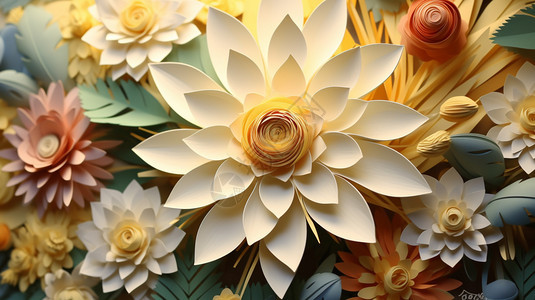 花朵艺术插图背景图片