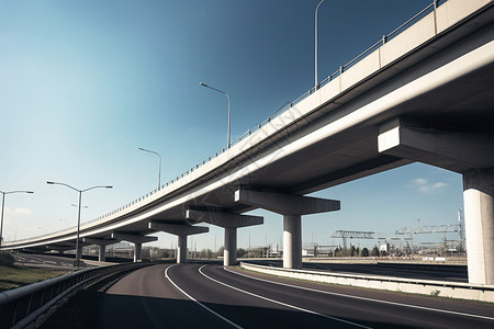 交通立交桥城市基础设施高清图片