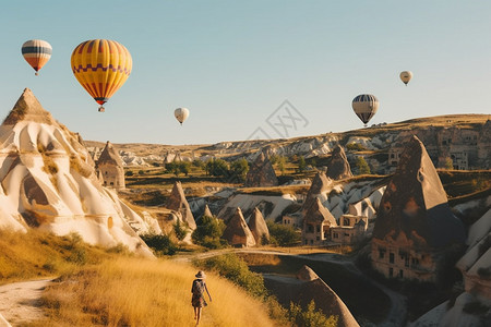 美丽的土耳其热气球图片