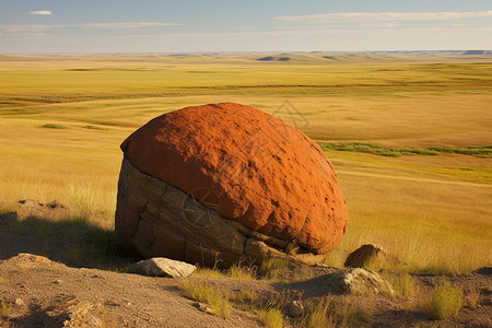 天然形成的球形岩石图片