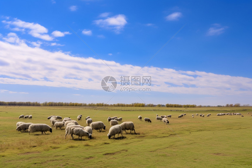 大草原的美丽景观图片