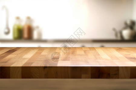 厨房的木板背景图片