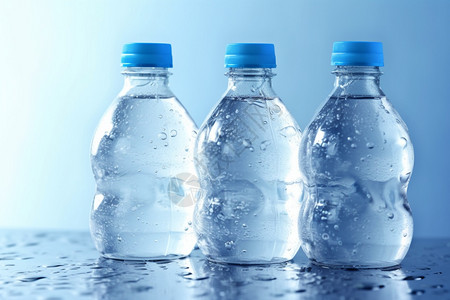 塑料矿泉水瓶透明的矿泉水瓶背景