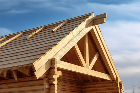 木材建筑的房屋图片