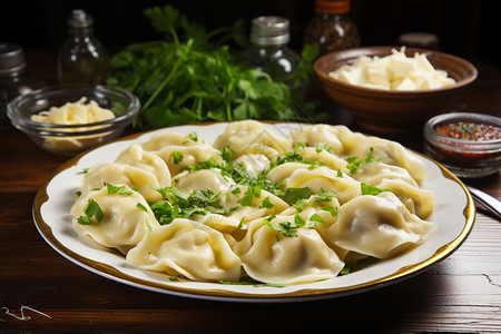 纯牛肉饺子健康烹饪牛肉饺子背景