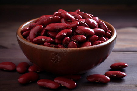 营养有机的红芸豆高清图片
