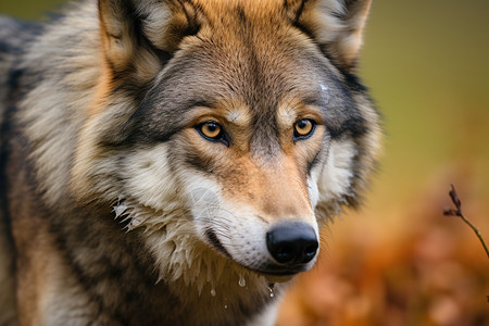 盯着猎物的狼图片