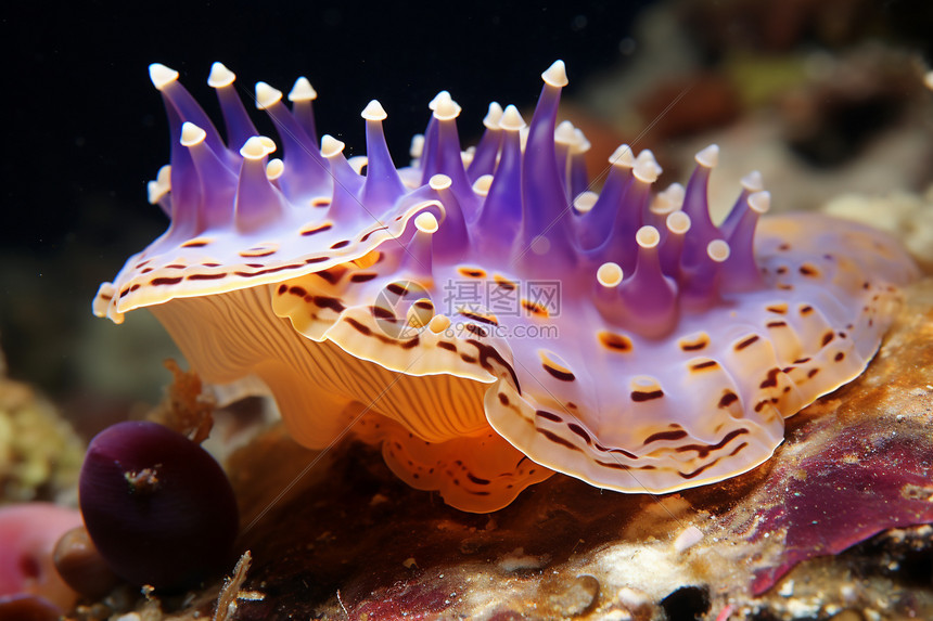 海底的彩色生物图片