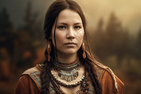 美国原住民女人图片