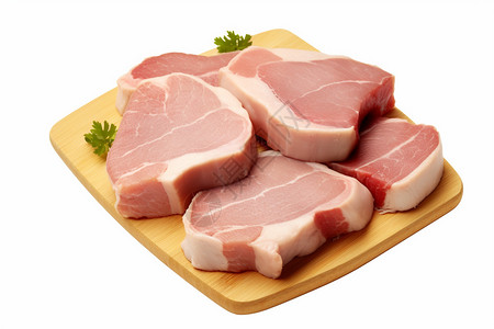 待烹饪的新鲜猪肉图片