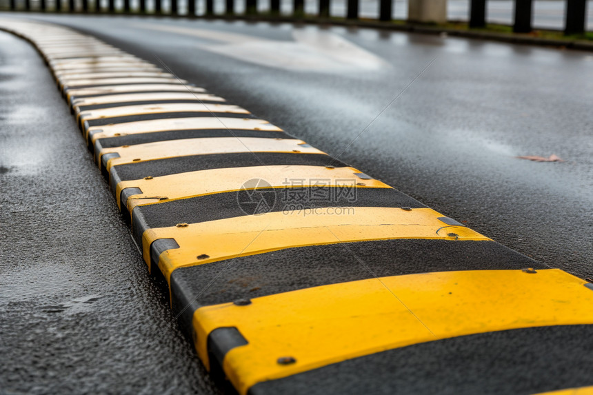 道路减速带图片