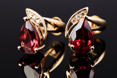 奢华红宝石红水晶石榴高清图片