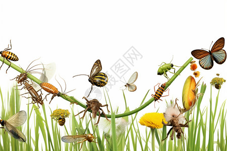 植物上的昆虫图片