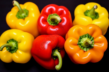 成熟的蔬菜辣椒背景图片