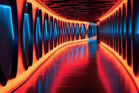 高科技隧道迷宫图片