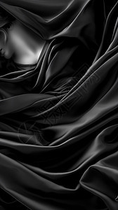 黑色的织物面料图片