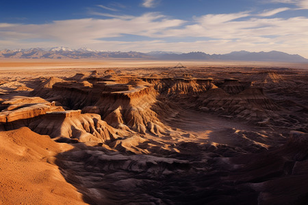 壮观的新疆沙漠岩石景观图片