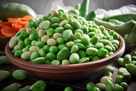 营养的绿色豆类图片
