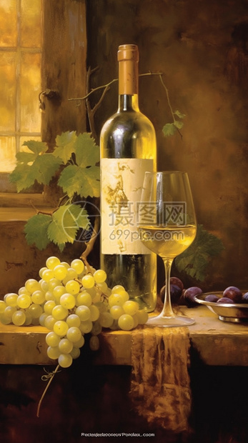 海报上的葡萄酒图片