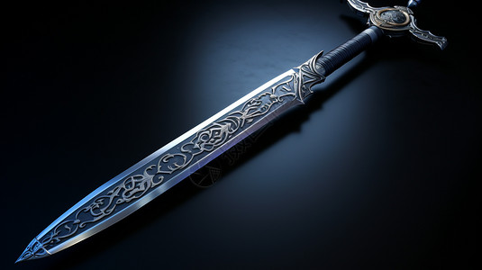 复古风格的长剑图片