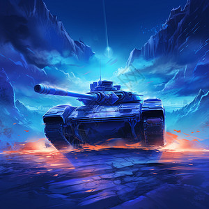 独特的坦克绘画背景图片