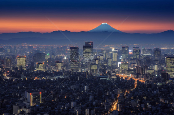 壮观的城市夜景图片