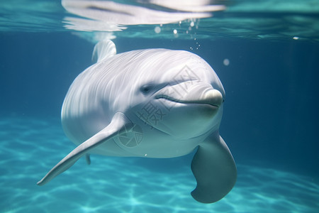 水下的鲸鱼哺乳动物水族馆高清图片