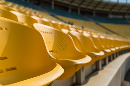 足球运动场内的座椅图片
