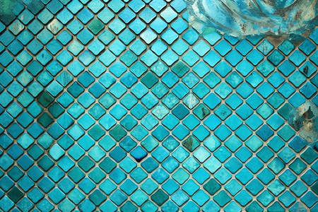 泳池的马赛克瓷砖图片