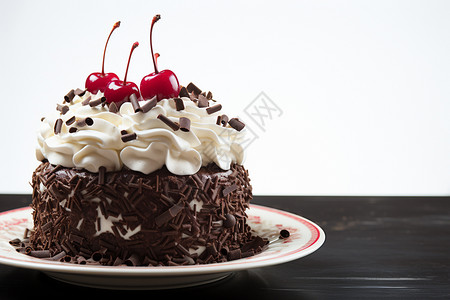 黑森林蛋糕背景图片