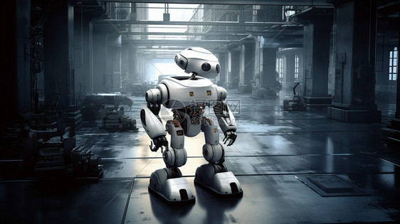 工厂内的科技机器人图片