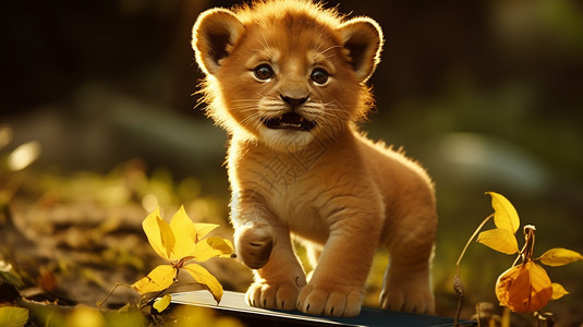可爱的小狮子图片