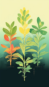 制作的植物海报图片