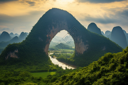 有着特殊地貌的阳朔高清图片