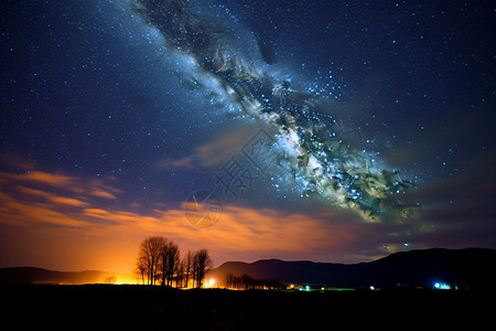 创意天文学星空景观图片
