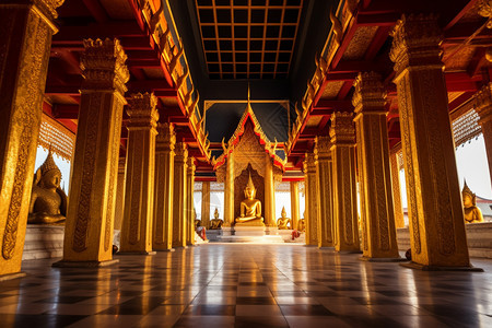 传统佛教修道院建筑图片